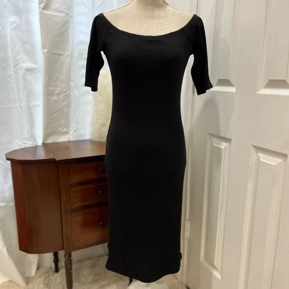 bodycon everyday dress Shaperin Short Sleeve Bodycon Casual Dress Square Neck Wrap Dress Red / 2XL